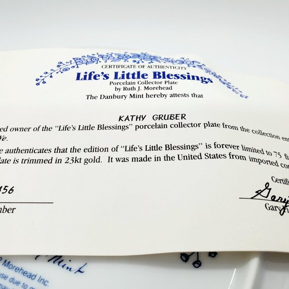 8 - Porcelain Collector Plate by Ruth J. Morehead from the Collection entitled - Picture 11 of 16